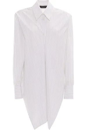 Fabiana Filippi Striped Popin Shirt With Crossed Front