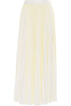 Fabiana Filippi Pleated Jersey Flared Skirt With Fading Print