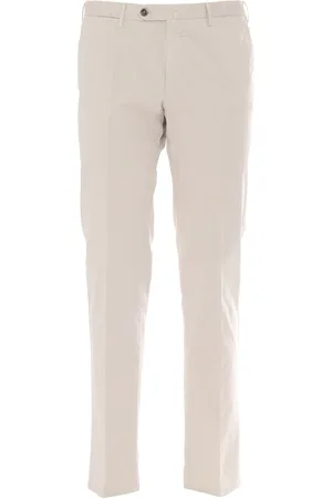 PT01 Pantalone - Slim, Flat Front, Diagonal Pockets
