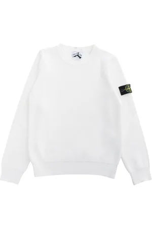 Stone Island Maglia Bianca Con Logo