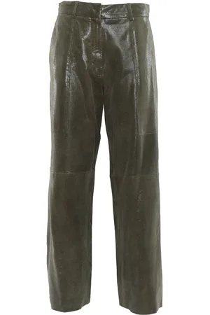 FORTE FORTE Pantalone Cargo Suede Stampa Lucertola