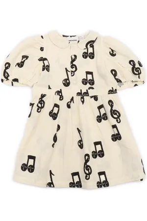 Mini Rodini Note Aop Muslin Ss Dress