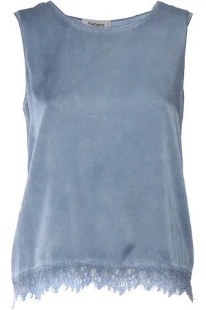 KANGRA CASHMERE Canotta T. Freddo Con Pizzo