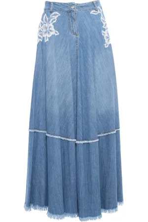 Ermanno Firenze Gonna Di Jeans Lunga