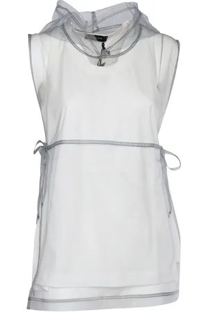 Fabiana Filippi Jersey Tank Top With Hooded Tulle Layer