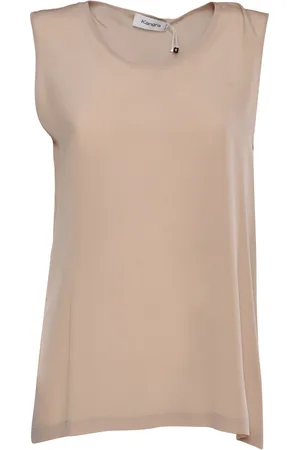 KANGRA CASHMERE Canotta In Crepe Di Seta