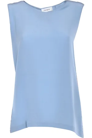 KANGRA CASHMERE Canotta In Crepe Di Seta