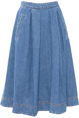Max Mara Gonna Midi In Denim