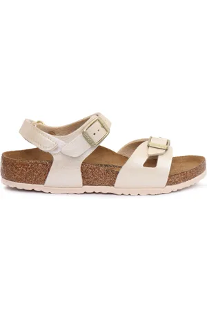 Birkenstock Rio Hl Kids Graceful Pearl White, Birko Flor