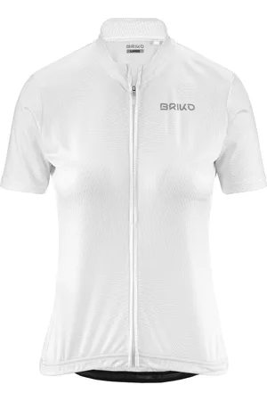 Briko CLASSIC LADY JERSEY 2.0 - Active Jerseys - Shirt - Donna - WHITE-GREY VAPOROUS