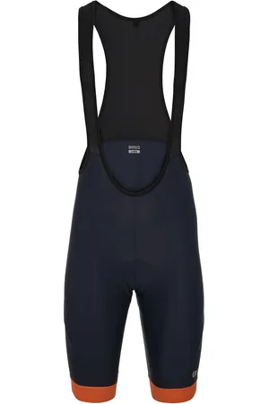 Briko JERSEYKO BIBSHORT - Sport Suits - Bib - Uomo - BLUE MARINE-ORANGE RUST