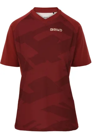 Briko ADVENTURE CAMO LADY JERSEY - Active Jerseys - Shirt - Donna - DK DAHLIA