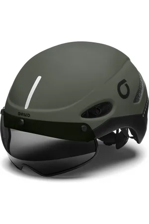 Briko E- ONE VISOR - Helmets - Casco - Unisex - MATT GREEN STORM DUST