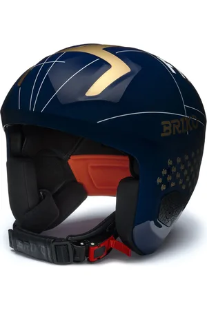 Briko VULCANO 2.0 FRANCE - Helmets - Casco - Unisex - SHINY TANGAROA BLUE-GOLD-WHITE