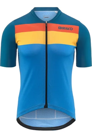 Briko JERSEYKO STRIPE - Active Jerseys - Shirt - Uomo - BLUE AQUARIUS-BLUE DEEPER SEA