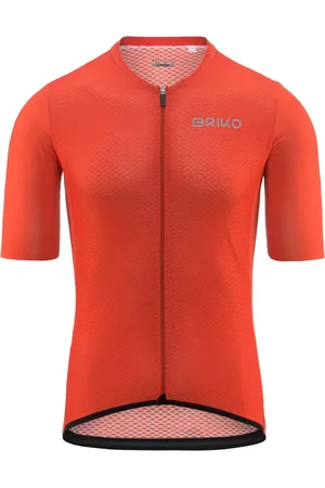 Briko ENDURANCE JERSEY - Active Jerseys - Shirt - Uomo - ORANGE FLAME