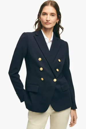 Brooks Brothers Blazer Strutturato In Cotone Piquet Lavorato A Maglia - Donna Giacche E Blazer 10