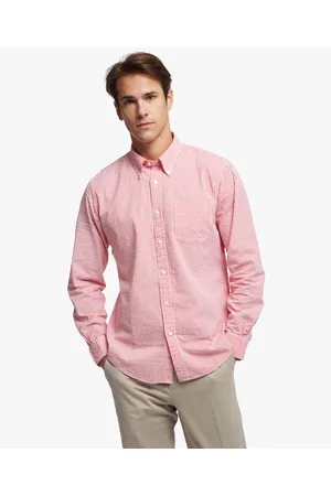 Brooks Brothers Camicia Sportiva Regent Regular Fit In Seersucker Stretch, Colletto Button-down - Uomo Camicie Sportive Xs