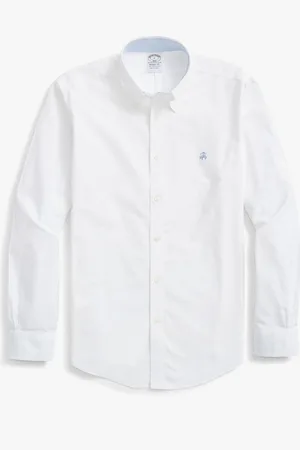 Brooks Brothers Camicia Sportiva Regent Regular Fit In Oxford Stretch Non-iron, Colletto Button-down - Uomo Camicie Sportive Xs