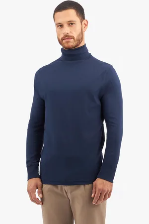 Brooks Brothers T-shirt In Cotone Blu Elasticizzato - Uomo Polo & T-shirt L
