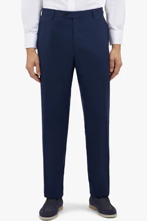 Brooks Brothers Pantalone In Lana Vergine Elasticizzata - Uomo Pantaloni 32