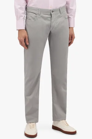 Brooks Brothers Pantalone A Cinque Tasche In Cotone Elasticizzato - Uomo Pantaloni Casual 30