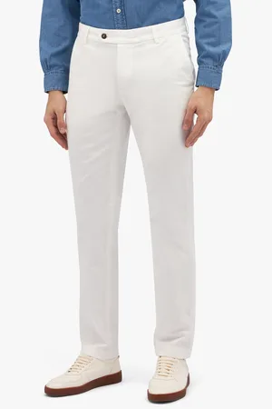 Brooks Brothers Pantalone Chino In Cotone Elasticizzato - Uomo Pantaloni Casual 32