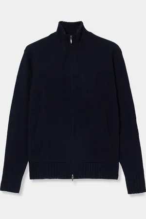 Brooks Brothers Wool-cashmere Zip Sweater - Uomo Maglieria E Felpe S