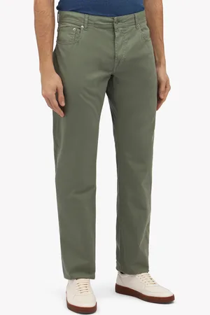 Brooks Brothers Pantalone A Cinque Tasche In Cotone Elasticizzato - Uomo Pantaloni Casual 30