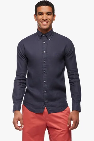 Brooks Brothers Camicia Sportiva Milano Slim-fit In Lino - Uomo Camicie Sportive M