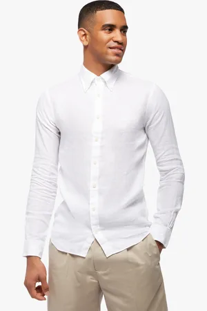 Brooks Brothers Camicia Sportiva Milano Slim-fit In Lino - Uomo Camicie Sportive Xxl