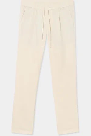 Brooks Brothers Slub Cotton Straight-leg Pleated Pant - Uomo Pantaloni Casual 30