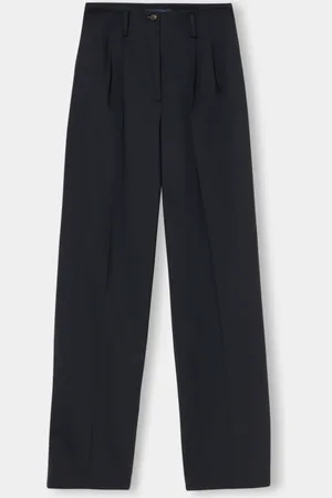 Brooks Brothers Wool Blend Stretch Pleated Trousers - Donna Pantaloni Casual 38