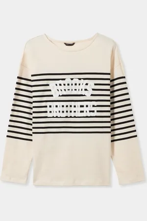 Brooks Brothers Striped Cotton Sweatshirt - Donna Maglieria Xs