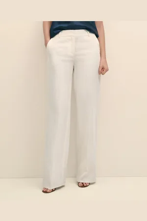 Brooks Brothers Wide Leg Linen Pant - Donna Pantaloni Casual 4