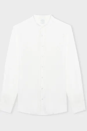 Brooks Brothers Slim Fit Linen Shirt With Stand Collar - Uomo Camicie Sportive S