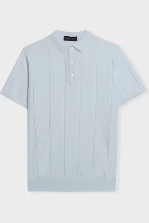 Brooks Brothers High Twist Cotton Ribbed Knit Polo - Uomo Polo & T-shirt S