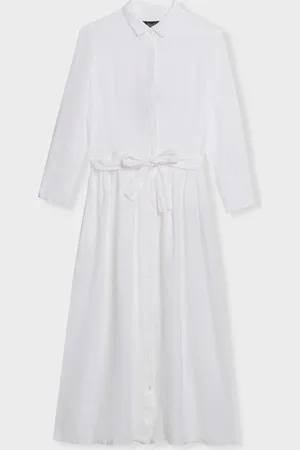 Brooks Brothers Linen Belted Shirt Dress - Donna Vestiti E Gonne Xs