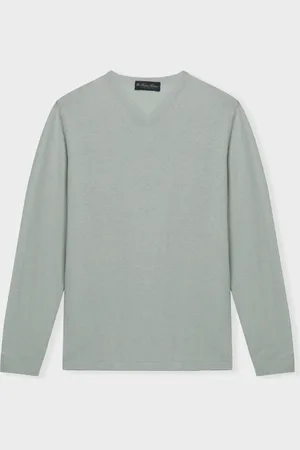 Brooks Brothers Organic Cotton-linen V-neck Sweater - Uomo Maglieria E Felpe S