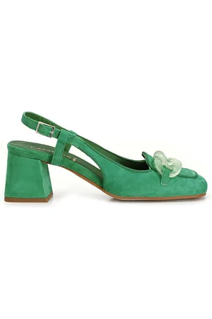 CAFèNOIR Scarpe in suede realizzate in camoscio aperte sul retro con morsetto trasparente