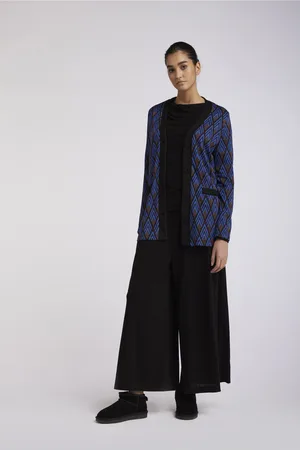 CAFèNOIR Cardigan lungo tessuto jacquard