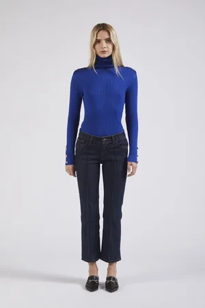 CAFèNOIR Pantalone bootcut con nervatura