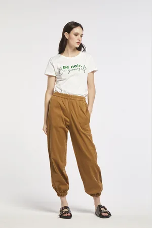 CAFèNOIR Jogger in un comodo tessuto tencel