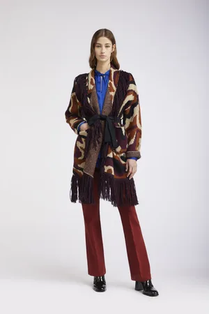CAFèNOIR Maxy cardigan con frange
