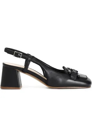 CAFèNOIR Scarpe in nappa aperte sul retro con morsetto