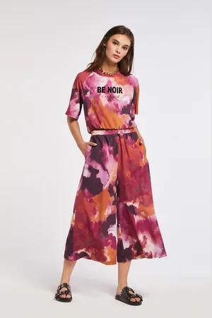 CAFèNOIR Pantaloni palazzo cropped stampati