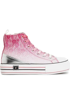 CAFèNOIR Sneakers mid pizzo degradé con lacci sfumati