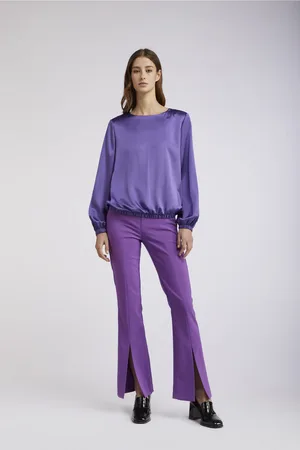 CAFèNOIR Blusa in raso scollatura a barca