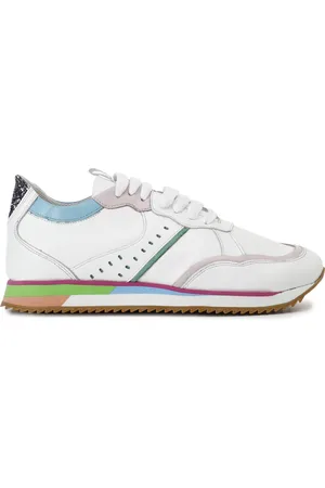 CAFèNOIR Sneakers in pelle multicolore con suola running