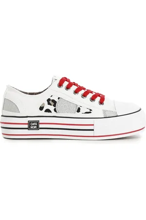 CAFèNOIR Sneakers in tessuto con stampa animalier su suola in gomma